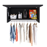 Armário Multiuso Suspenso com Cabideiro Delta:preto - 4