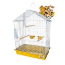 Ver imagem 2 de Gaiola para Calopsita Teto Aramado Amarelo Pet Piu Jel Plast