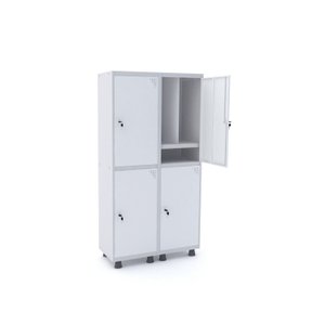 Armário Guarda Volume Locker Roupeiro 4 Portas Aço 100cmx193cm 