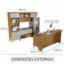 Ver imagem 4 de Cozinha 06 Pçs Ripado Nesher Princesa Gourmet 100% Mdf