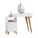 Ver imagem 2 de Penteadeira com Espelho 4 Gavetas JB 7303 Bechara