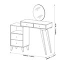 Ver imagem 3 de Penteadeira com Espelho 4 Gavetas JB 7303 Bechara