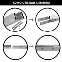 Ver imagem 3 de Emenda Par de Junção Perfil H Barra Trilho Placa Painel Solar Alumínio | Perfil Master