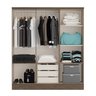 Guarda Roupa Casal 6 Portas 3 Gavetas MDP Móveis Carraro - 2