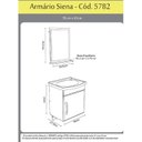 Ver imagem 3 de Conjunto Gabinete de Banheiro Suspenso 39cm 1 Porta com Cuba e Espelheira Siena