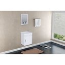 Ver imagem 1 de Conjunto Gabinete de Banheiro Suspenso 39cm 1 Porta com Cuba e Espelheira Siena