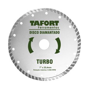 Disco Diamantado Turbo 7 Pol (180mm X 25,4mm) - Tafort*