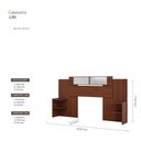 Ver imagem 3 de Cabeceira Lisi com 2 Mesas de Cabeceira e Espelhos 100 MDF Pm Home
