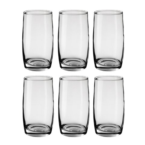 Conjunto 6 Copos Long Drink Maracaibo Vidro Bar 410ml