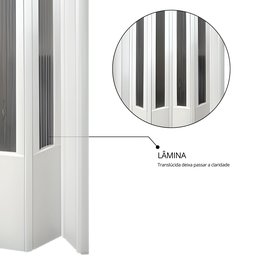 Porta Sanfonada de PVC 210x72cm Plastporta BCF - 7