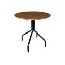 Ver imagem 4 de Jogo de Moema 80x80 Imbuia com 4 Cadeiras Rattan Preta