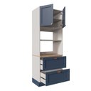 Ver imagem 7 de Torre Quente 2 Portas 2 Gavetas 2 Nichos para Forno e Microondas Arizona CabeCasa MadeiraOriginals