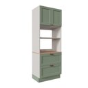 Ver imagem 3 de Torre Quente 2 Portas 2 Gavetas 2 Nichos para Forno e Microondas Arizona CabeCasa MadeiraOriginals