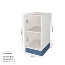 Ver imagem 3 de Balcão Planejado 1 Porta 40cm sem Tampo Arizona CabeCasa MadeiraOriginals