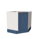 Ver imagem 2 de Balcão de Canto Oblíquo Sem Tampo Arizona CabeCasa MadeiraOriginals