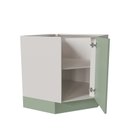 Ver imagem 7 de Balcão de Canto Oblíquo Planejado sem Tampo Arizona CabeCasa MadeiraOriginals Verde/Branco/Menta