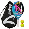 Raquete de Beach Tennis Shark Tsunami 2022 + Brinde 2 Bolas - 1