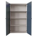 Ver imagem 4 de Armário Alto Aéreo Planejado 2 Portas 135cm Arizona CabeCasa MadeiraOriginals Azul/Branco