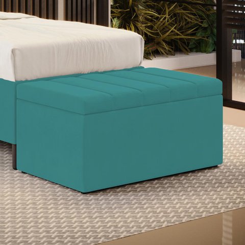 Calçadeira Baú Navi 90 Sued Aradecor