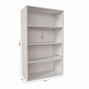 Ver imagem 5 de Armário Alto Aéreo Planejado 2 Portas 135cm Arizona CabeCasa MadeiraOriginals Branco