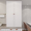 Ver imagem 1 de Armário Alto Aéreo Planejado 2 Portas 135cm Arizona CabeCasa MadeiraOriginals Branco