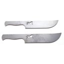 Ver imagem 3 de 3x Lâmina para Faca Modelo Churrasco Aço Carbono Cavalo Laser