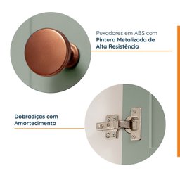 Armário Alto Aéreo 2 Portas 135cm Arizona CabeCasa MadeiraMadeira - 6