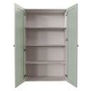 Ver imagem 4 de Armário Alto Aéreo Planejado 2 Portas 135cm Arizona CabeCasa MadeiraOriginals Verde/Branco/Menta