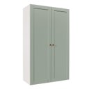 Ver imagem 3 de Armário Alto Aéreo Planejado 2 Portas 135cm Arizona CabeCasa MadeiraOriginals Verde/Branco/Menta
