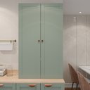 Ver imagem 1 de Armário Alto Aéreo Planejado 2 Portas 135cm Arizona CabeCasa MadeiraOriginals Verde/Branco/Menta