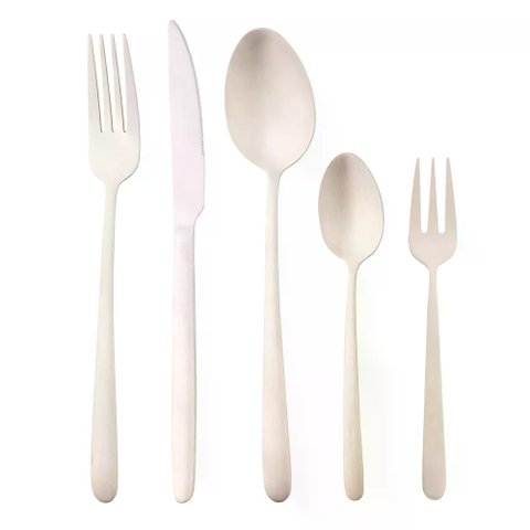 Faqueiro 30pc de Aco Inox Champanhe Fosco Viena Wolff
