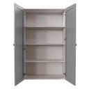 Ver imagem 4 de Armário Alto Aéreo Planejado 2 Portas 135cm Arizona CabeCasa MadeiraOriginals Cinza/Branco