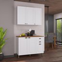 Ver imagem 1 de Armário Cozinha Modulada Compacta Americana 100% MDF 120cm Provence Multimóveis Crink-CPT002