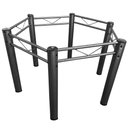 Ver imagem 1 de Pé Mesa de Jantar Sextavada Base de Mesa de Jantar Sextavada Tubular em Aço Base Cozinha Ql