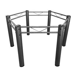 Pé Mesa de Jantar Sextavada Base de Mesa de Jantar Sextavada Tubular em Aço Base Cozinha Ql - 2
