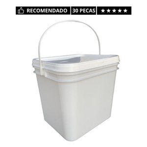 Balde 3l Retang Tampa Lacre P Concreto Reforçado-30 Un