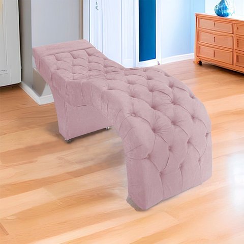 Maca Estofada Fixa para Salão e Clínica de Estética 180x60cm Juju