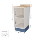 Ver imagem 3 de Balcão 1 Porta 40cm Arizona CabeCasa MadeiraOriginals