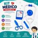 Ver imagem 6 de Kit Médico Infantil de Doutor Brinquedo Educativo com Acessórios Enfermagem Profissões para Crianças
