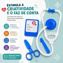 Ver imagem 3 de Kit Médico Infantil de Doutor Brinquedo Educativo com Acessórios Enfermagem Profissões para Crianças