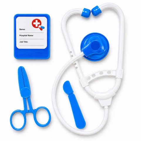 Kit Médico Infantil de Doutor Brinquedo Educativo com Acessórios Enfermagem Profissões para Crianças