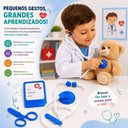 Ver imagem 7 de Kit Médico Infantil de Doutor Brinquedo Educativo com Acessórios Enfermagem Profissões para Crianças