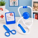 Ver imagem 2 de Kit Médico Infantil de Doutor Brinquedo Educativo com Acessórios Enfermagem Profissões para Crianças