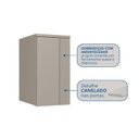 Ver imagem 5 de Módulo Guarda-Roupa Aéreo 1 Porta Elegance Cinza/Níquel