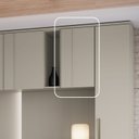 Ver imagem 2 de Módulo Guarda-Roupa Aéreo 1 Porta Elegance Cinza/Níquel