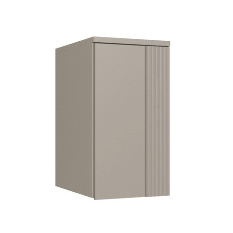 Módulo Guarda-Roupa Aéreo 1 Porta Elegance Cinza/Níquel