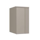 Ver imagem 1 de Módulo Guarda-Roupa Aéreo 1 Porta Elegance Cinza/Níquel