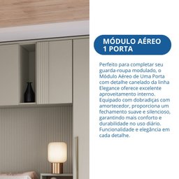 Módulo Guarda-roupa Aéreo 1 Porta Elegance - 6