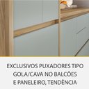 Ver imagem 7 de Cozinha Modulada 9 Peças Canto 12 Portas e 8 Gavetas Ripado Rainha 100 Mdf
