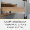 Cozinha Modulada 9 Peças Canto 12 Portas e 8 Gavetas Ripado Rainha 100 Mdf - 3